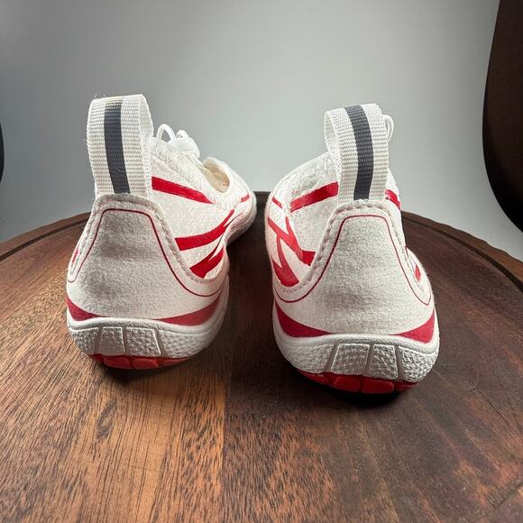 HF Barefoot Water Shoes White Red Minimalist Aqua Swim Surf Shoes Quick Dry SZ36 - Picture 5 of 13